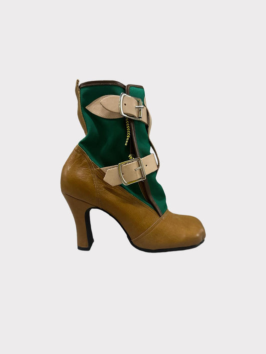 Vivienne Westwood Heeled Ankle Boot With Buckle Straps