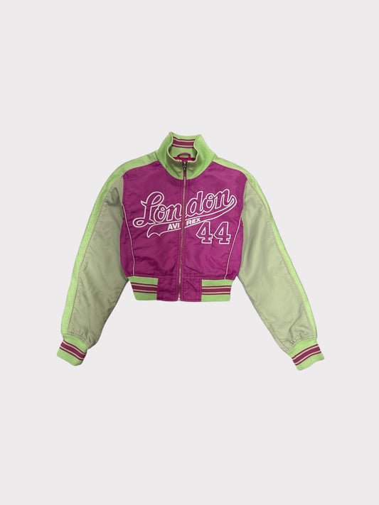 Avirex Two Tone Cropped Bomber Jacket
