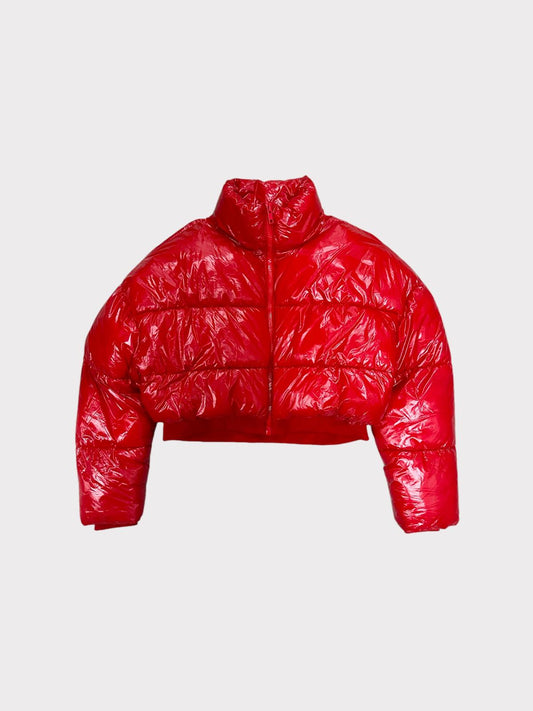 Primark Cropped Puffer Full Zip Jacket