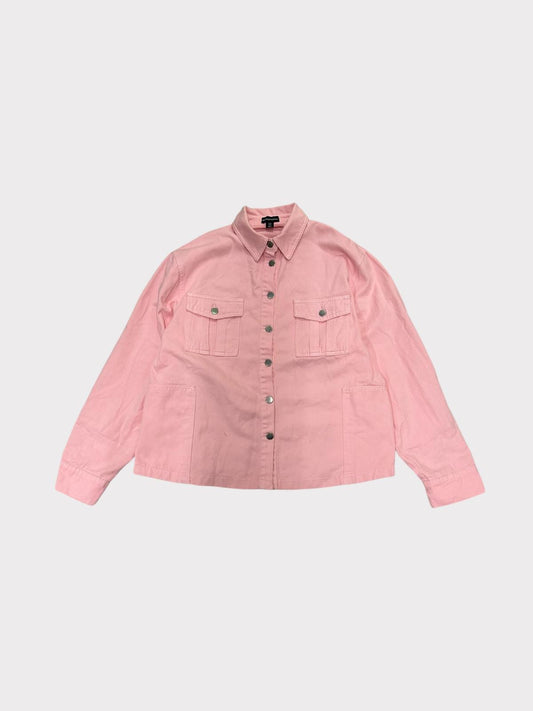 Pretty Little Thing Oversize Shacket With Pockets