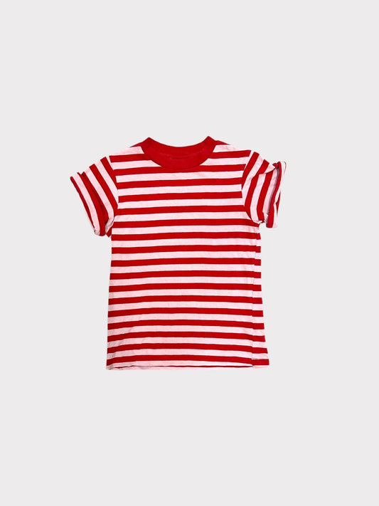 Topshop Striped Short Sleeve T-Shirt
