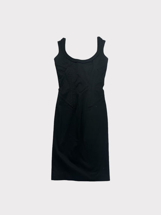 Gucci Corset Style Button Up Pencil Dress