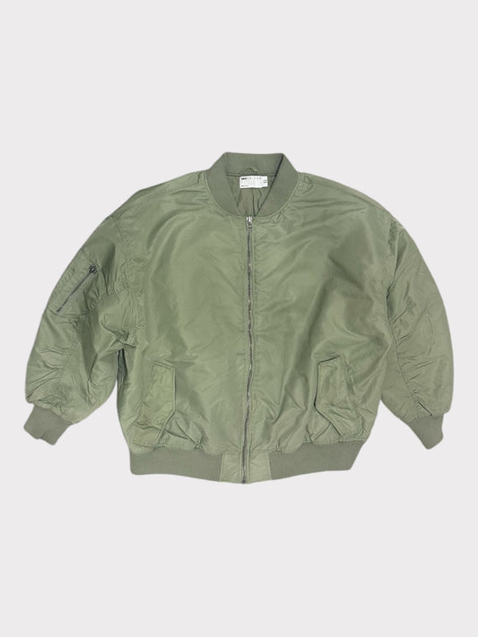 ASOS Design Oversize Bomber Jacket in Green