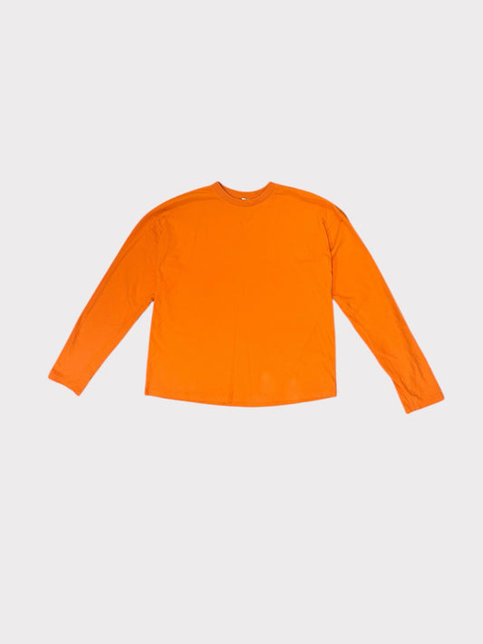 Collusion Long Sleeve Airtex Round Neck Top