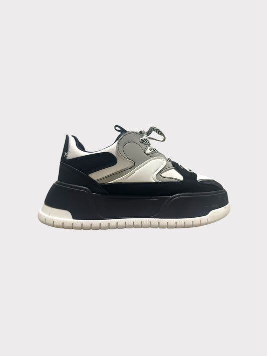 ASOS Design Chunky White Black and Grey Trainers
