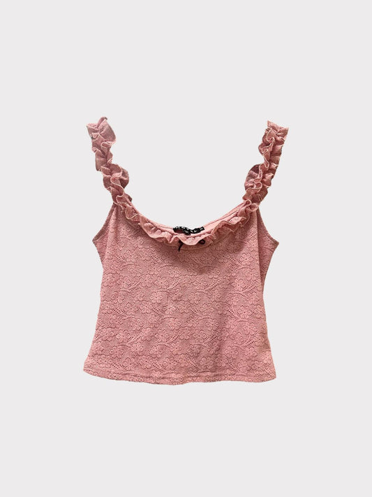 Motel Lacy Floral Strappy Top