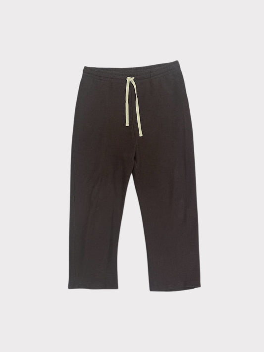 ASOS DESIGN Wide Leg Textured Jogger in Brown