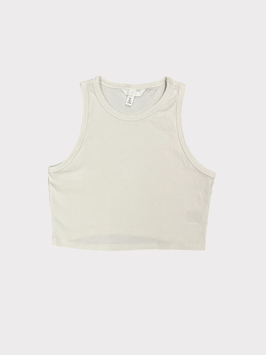 H&M Ribbed Racer Cropped Vest Top