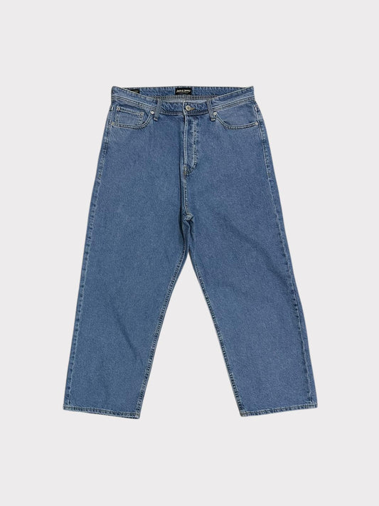 Jack & Jones Wide Leg Mid Rise Mid-Wash Jeans