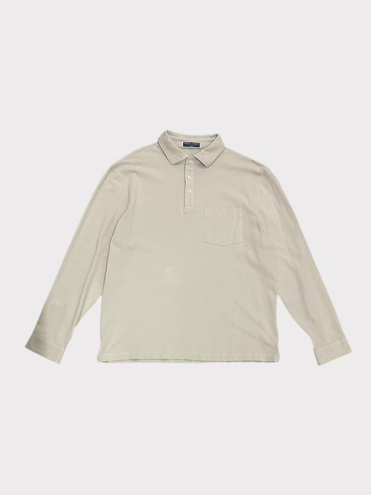 Charles Thywitt Long Sleeve Classic Waffle Polo