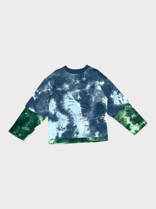 Label Rail x Olibrom Double Layer Tie Dye T-shirt