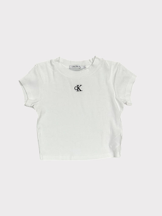 Calvin Klein Ribbed CK Cropped T-shirt