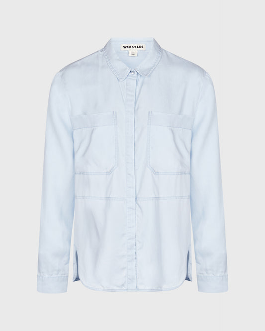 Whistles Wide Pocket Shirt
