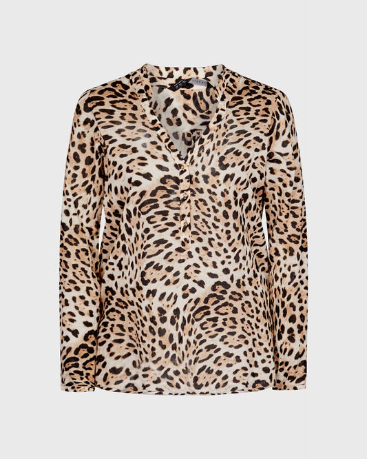 Zara Gold Stud Button Detail Blouse