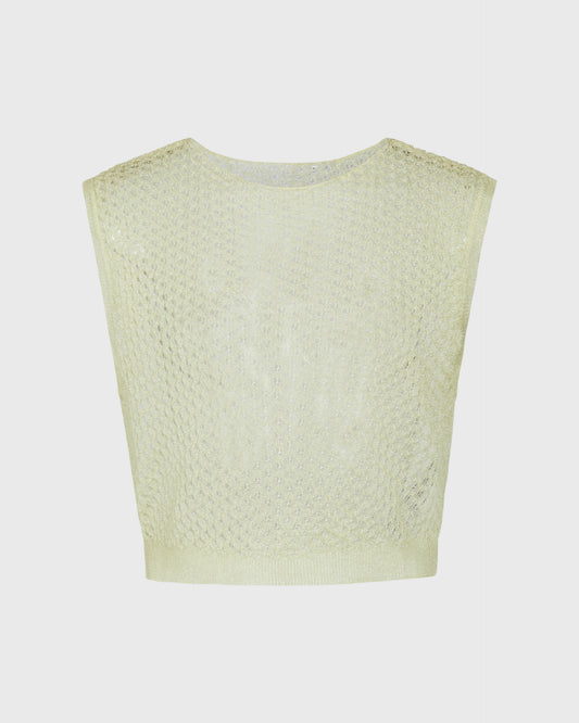 Zara Knitted cropped vest