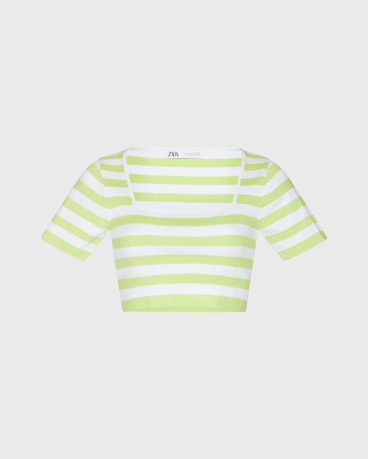 Zara Striped Crop Top