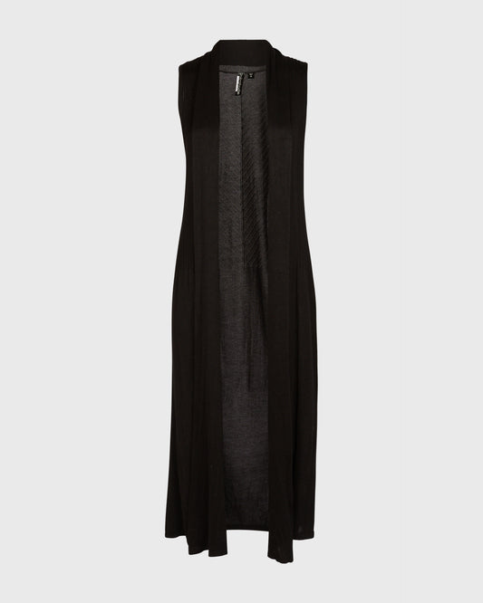 Zoe+Phoebe Long Sleeveless Cardigan